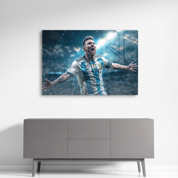 Sports photo on a metal print